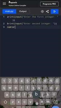 Input two numbers from the user and display their sum #pythonprogrammingday7/250 #EducationUnfold