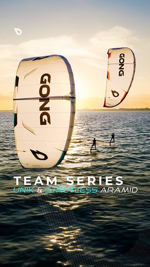 GONG on Instagram: "Light wind will never feel the same! The all-new Unik Aramid and Strutless Aramid are here to redefine your sessions. Built in UPE Aramid for ultimate lightness, reactivity, and durability, these kites turn marginal wind into full-send conditions. The Unik Aramid is pure versatility. From twintip to surf to foil, it delivers torque, control, and hang time with incredible stability. Easy to ride, yet powerful enough to go big in any session. The Strutless Aramid is the queen o