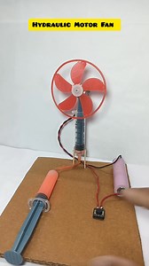 Hydraulic motor fan - dc motor #project #diy #electricmotor #reels #tech | The magic project