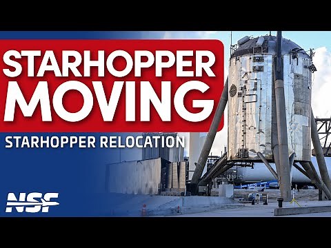 Starhopper Relocates At Starbase