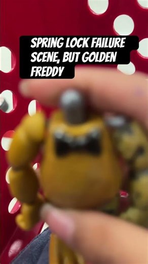 Spring lock failure scene, but golden Freddy