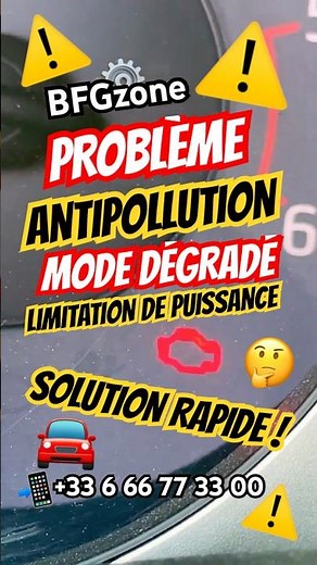 🚨 MODE DÉGRADÉ + PERTE DE PUISSANCE ⚠️ PROBLÈME ANTIPOLLUTION AUTO – SOLUTION RAPIDE ! 📍 NICE 🇫🇷