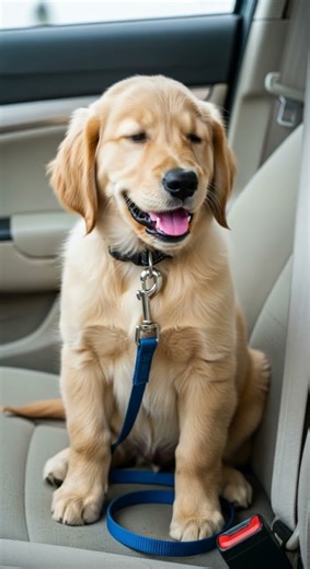 cutest golden retriever puppy dog barking in the park playtime fun