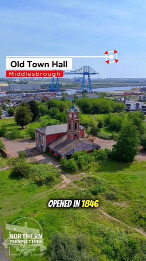 Middlesbrough Old Town Hall & Transporter Bridge – A Story of Industry and Pride 🏛️🌉 Opened in 1846, Middlesbrough Old Town Hall was once the centre of civic life in St Hilda’s – a place of markets, meetings, and decisions that helped shape a growing industrial town. On the skyline behind it, the Transporter Bridge has spanned the River Tees since 1911 – a steel giant and an enduring symbol of Middlesbrough’s engineering heritage. Together, these landmarks tell a story of ambition, hard work,