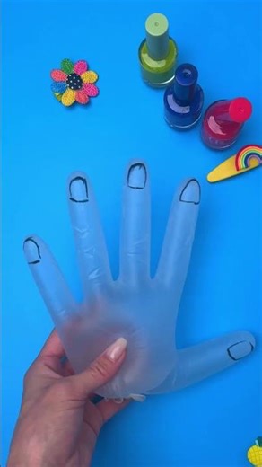 🌈 Rainbow NAILS for Kids—So EASY and FUN! 💅🎉 #shorts #kidsvideo