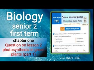 Biology|senior 2|1st term|chapter 1|Questions on lesson 2 (part 1) /بيولوجي تانية ثانوي ترم أول