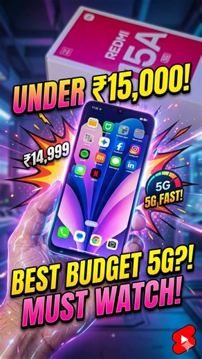 Redmi 15a 5G under 15000 rupees 5G smartphone