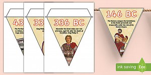 Ancient Greece Timeline Display Bunting
