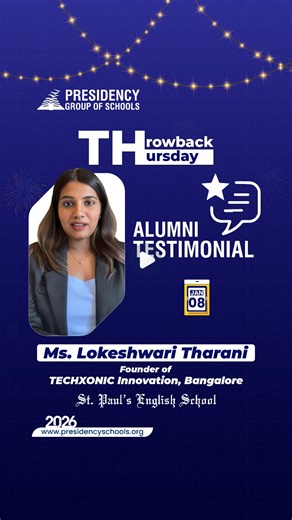 From Classroom to Boardroom Meet Ms. Lokeshwari Tharani, Founder of TECHXONIC Innovation, Bangalore, and a proud alumni of St. Paul’s English School. Her journey stands as an inspiring example of vision, leadership, and entrepreneurial spirit—showcasing how strong foundations and determination can shape remarkable success stories. . . . . . . . . . #ThrowbackThursday #FromClassroomToBoardroom #SPESAlumni #AlumniSuccess #WomenEntrepreneurs #LeadershipJourney #EntrepreneurialSpirit #Inspiration #l