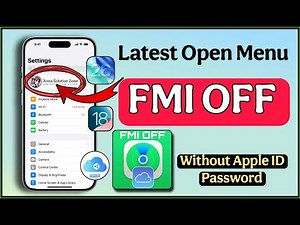 Latest Open Menu FMI OFF Without Tools | iPhones & iPads | iOS 26.2 | FRPFILE | Anna Solution Zone