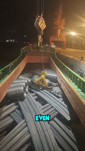 163K views · 330 reactions | These steel coils look light from afar, but each one weighs tens of tons. #ShipLoad #HeavySteel | Salud Studio | Facebook