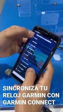 Sync your Garmin watch with the Garmin Connect app