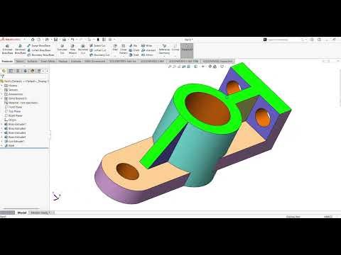 Mechanical Bracket Model | SolidWorks 3D Modeling Episode 94 | 3D CAD Tutorial