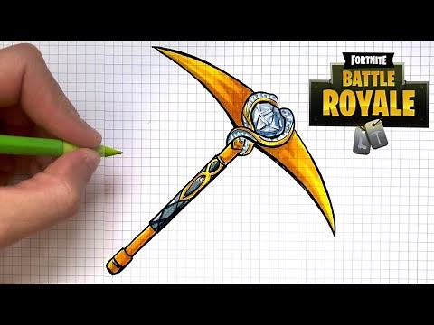 TUTO DESSIN PIOCHE AMBRE FORTNITE