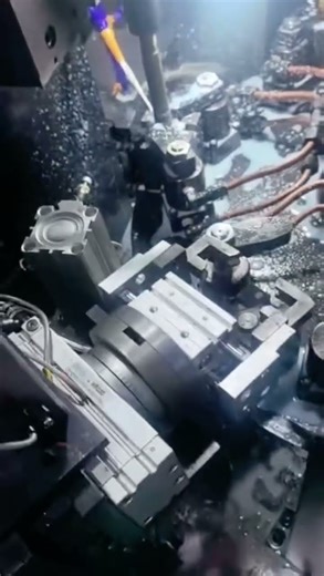 Drilling and tapping with mechanical flipping turntable machine. #drillingholes #tapping #factory