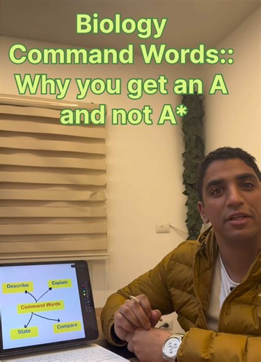 ‏Command words for Biology to get an A*..#igcse #biology