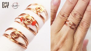 Easy wire ring tutorial: Perfect for beginners | Round twisted ring 1044