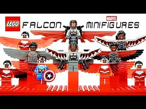 LEGO® Falcon Avengers Sam Wilson Marvel Super Heroes Minifigure Collection