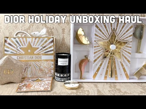 Dior Holiday Haul✨ Dior Beauty Holiday | Dior Scented Ornaments, Dior Candles, Dior Star Pouch GWP