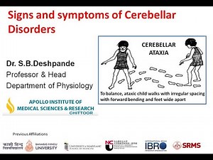 Signs and symptoms of Cerebellar Disorders by SB Deshpande
