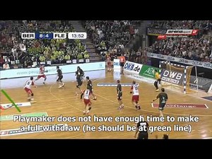 How to attack 6-0 defense using pivot Handball coaching