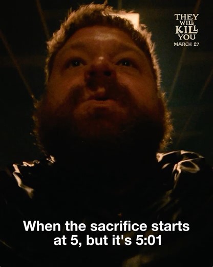 Seating is first come first serve. #TheyWillKillYouMovie only in theaters March 27. | New Line Cinema