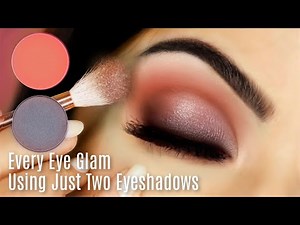 Beginners Eye Makeup Tutorial Using One Matte and One Metallic | How To Apply Eyeshadow