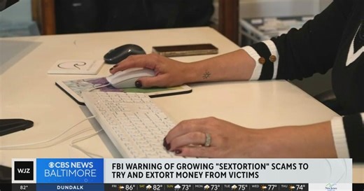 FBI warns of growing sextortion scams trying to extort money from victims