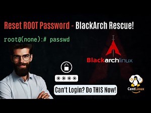 How to Reset root Password of BlackArch Linux