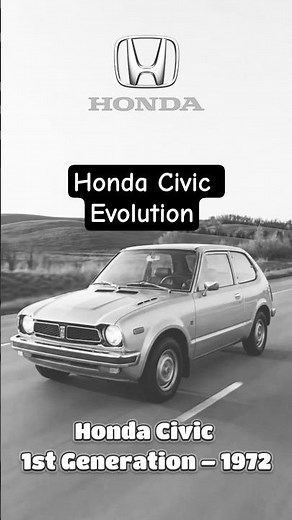 Honda Civic Evolution🔥 (1972 → 2021)