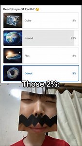 11M views · 10K reactions | What shape is the Earth #reels #explore #explorepage #world #earth #planet #shape #universe #space #minecraft #game #knowledge #vote #donuts #read #reading #people #luziwei #relatable | LuZiwei | Facebook