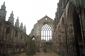 Holyrood Abbey in Edinburgh, Scotland