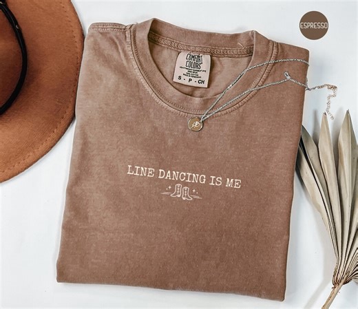 Line Dancing T-shirt, Western Cowboy Boots Country Dancewear Graphic Tee - Etsy