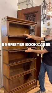 Take a look at these beautifully restored 5-stack oak barrister bookcases, perfect for bibliophiles and collectors alike! Available at our NYC midtown showroom. Send us a DM to purchase! 📍333 W 52nd St, New York, NY 📐 Case 1: 34inW x 11inD x 75inH Case 2: 34inW x 11inD x 70inH 🚛Shipping available everywhere! #oldegoodthings #antiquestore #antiqueshop #architecturalsalvage #antiquestorefinds #bookcase #oakfurniture #antiques #antiquefurniture #antiquedealersofinstagram #homedesign #homedecor #