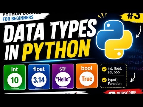 Data Types in Python | Python Course for Beginners #3