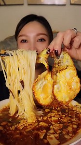 128K views · 1.1K reactions | Food Show -Eating yummy spicy mukbang noodle soup eggs fried dumpling chicken fried chicken thighs chicken wing chicken breast sausage spicy noodle. | Food Show | Facebook