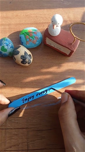 Enjoy every moment 🌹 #icecreamstic #art #diy #craft #panting #viral #shortsyoutube #trending #bairan