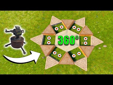 360° INVISIBLE TURRET POD BASE — RUST 2025 META