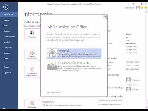Partes de la Ventana de Word. Word 2013. Tutorial de Microsoft Office