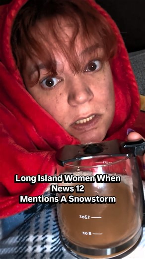 Long Island women during a snow storm alert #longisland