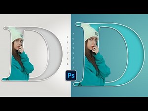 Letter D Portrait Design Tutorial in Photoshop - Letter Portrait Design Photoshop