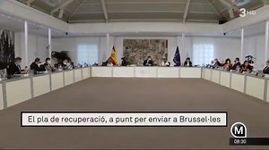 Avui el govern espanyol fa el pas definitiu per accedir als primers 70.000 milions d'euros d'ajudes europees postcovid per als pròxims dos anys. Té previst aprovar el pla de recuperació que ha d'enviar a Brussel·les abans que s'acabi el mes. | Els Matins