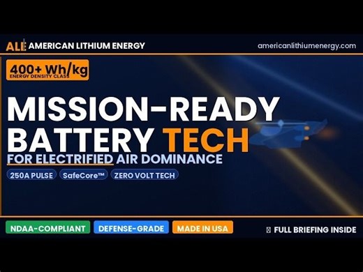 Mission-Ready Battery Tech for Defense eVTOL | American Lithium Energy | Episode 23 | William Michael Hadala Jr., PMP