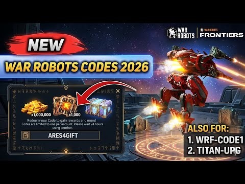 ⚡*New! ⚡War Robots Gift Codes 2026 - War Robots Codes 2026