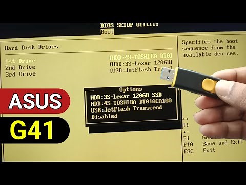 ASUS G41 motherboard BIOS Setup windows 10 | Install Windows 10 from Bootable Pendrive using BIOS