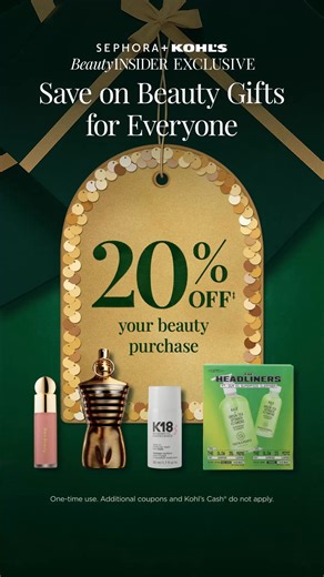 Beauty Insiders, redeem offers at checkout. Not a Beauty Insider? Join Sephora’s FREE loyalty program to get these exclusive offers sent to your email inbox! Coupons and Kohl's Cash do not apply. | Kohl's