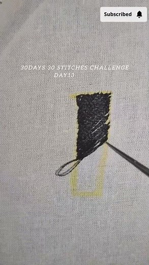 Day13|aari work flat loading stitch type 2 in tamil|basic aari work for beginners#shorts