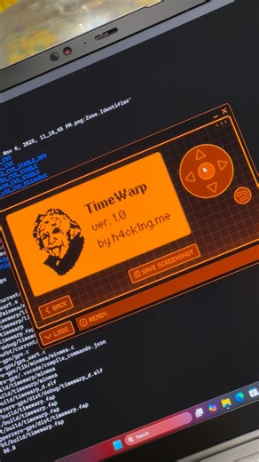 h4ck1ng.me on Instagram: "TimeWarp 1.0 — bending time, for real. Running on a Flipper Zero, TimeWarp 1.0 is a real-time special relativity engine. It reads live GPS data, computes Lorentz time dilation, and compares Earth time vs Ship time as velocity increases. Every frame you move, spacetime shifts. Every meter per second you gain, your personal clock ticks a little slower. Einstein on a pocket device. Built from scratch, powered by math, and driven by curiosity. This is what time travel looks