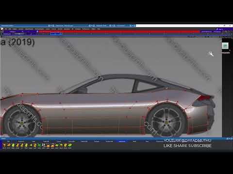 Ferrari Roma 2019 - Autodesk Alias Autostudio - Part 1 - SubD Modeling - Car Modeling