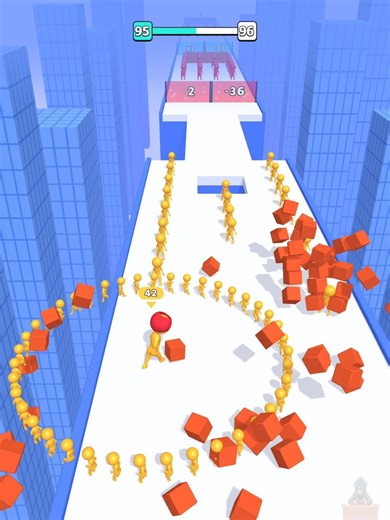 Crowd Control 3D Run ⚠️ Mobile Game level-95 ゲームの楽しみ #shorts #foryou #mobilegame #게임 #初音ミク #ボカロ